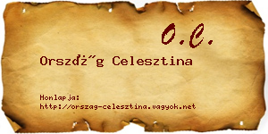 Ország Celesztina névjegykártya